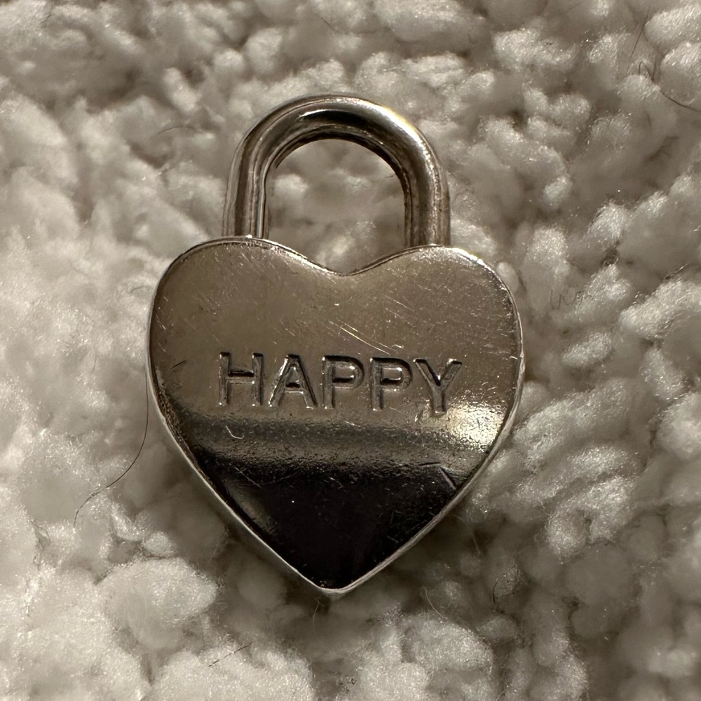 Tiffany & Co Heart Spring Lock Charm “Happy”